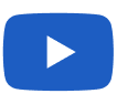 YouTube logo in blue with a play button.